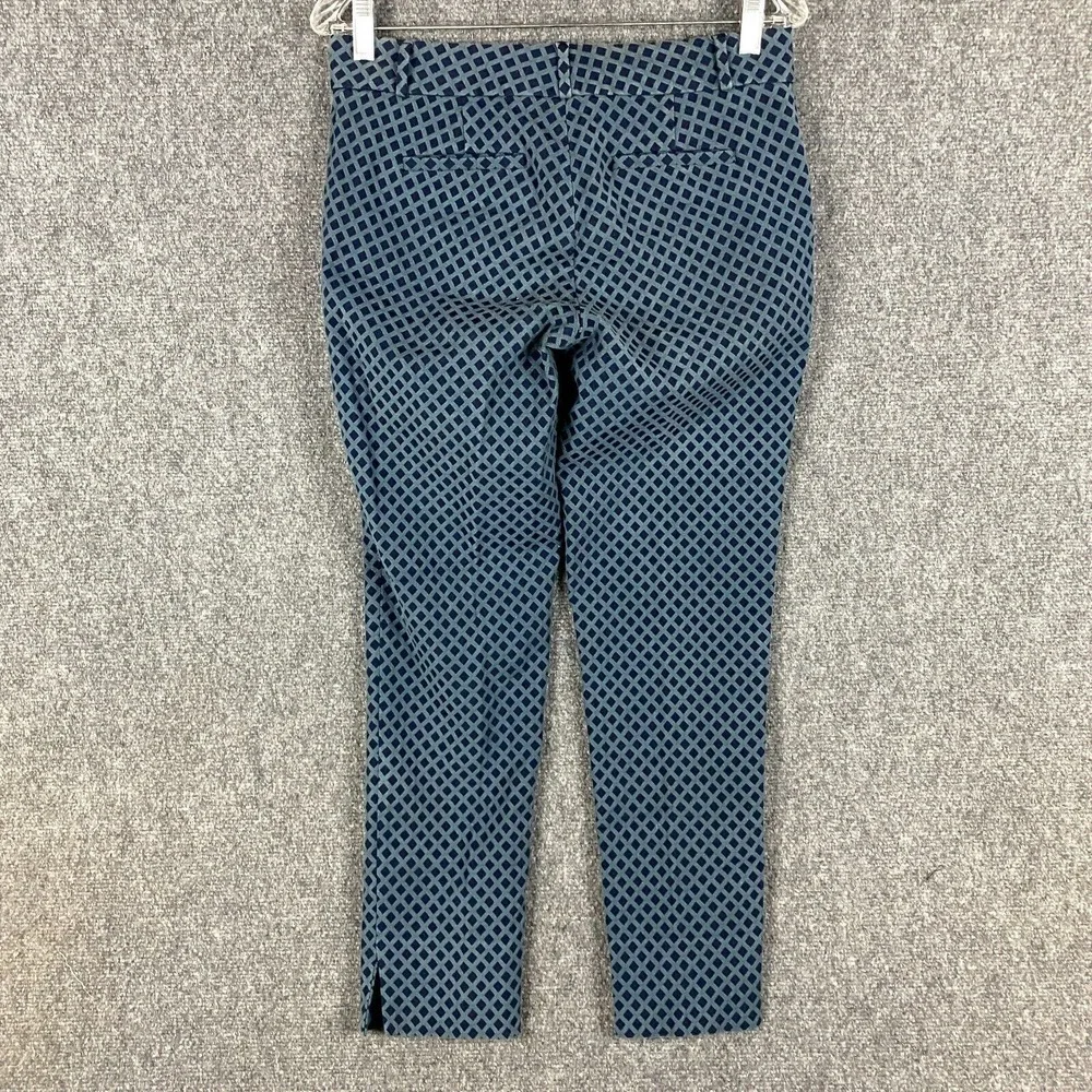 Banana Republic Pants Women's Size 2 Chino Blue Mid Rise Rayon‎ Blend